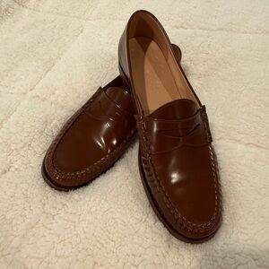 J Crew Classic Brown Loafers EUC 11